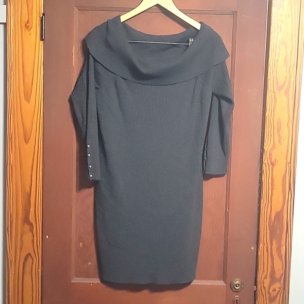 JLo Cowlneck bodycon sweater dress sz XL